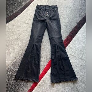 Black C’est Toi Black High Rise Flared Jeans